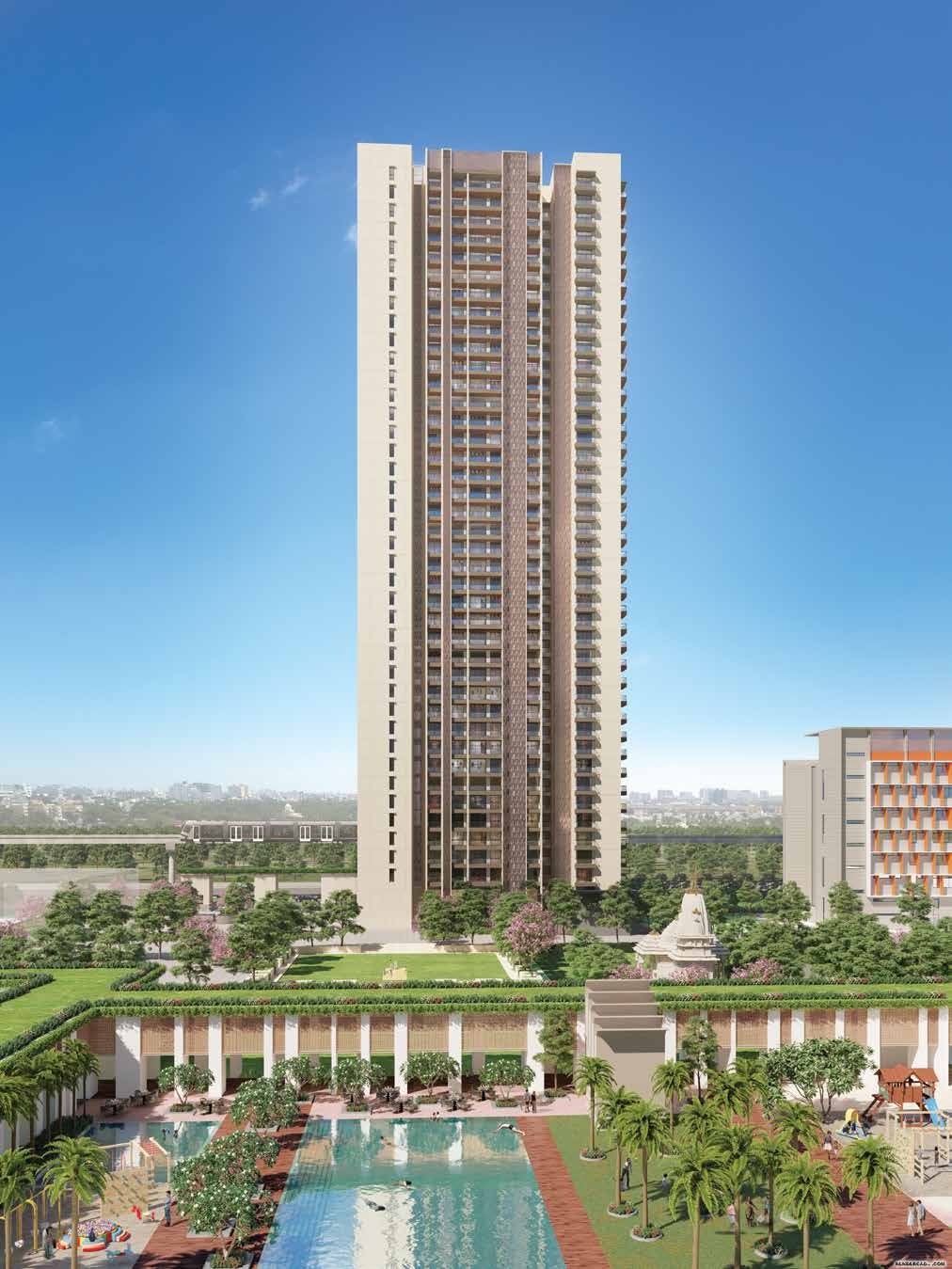 Lodha Aura Building View